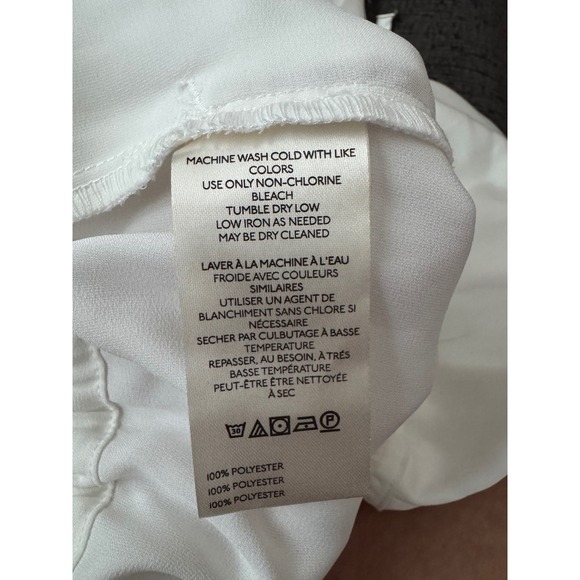 Maeve Anthropologie Ivory Balloon Pants Drawstring Waist Wide Leg Medium - Picture 12 of 12